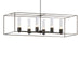 Hubbardton Forge - Six Light Pendant - Portico - Black- Union Lighting Luminaires Decor