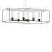 Hubbardton Forge - Six Light Pendant - Portico - Black- Union Lighting Luminaires Decor