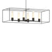 Hubbardton Forge - Six Light Pendant - Portico - Black- Union Lighting Luminaires Decor