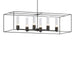 Hubbardton Forge - Six Light Pendant - Portico - Black- Union Lighting Luminaires Decor