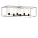 Hubbardton Forge - Six Light Pendant - Portico - Black- Union Lighting Luminaires Decor