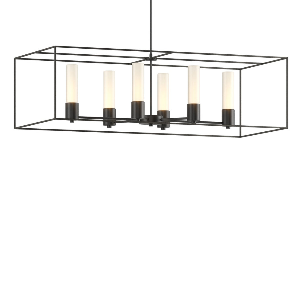 Hubbardton Forge - Six Light Pendant - Portico - Black- Union Lighting Luminaires Decor