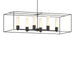 Hubbardton Forge - Six Light Pendant - Portico - Black- Union Lighting Luminaires Decor