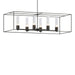 Hubbardton Forge - Six Light Pendant - Portico - Black- Union Lighting Luminaires Decor