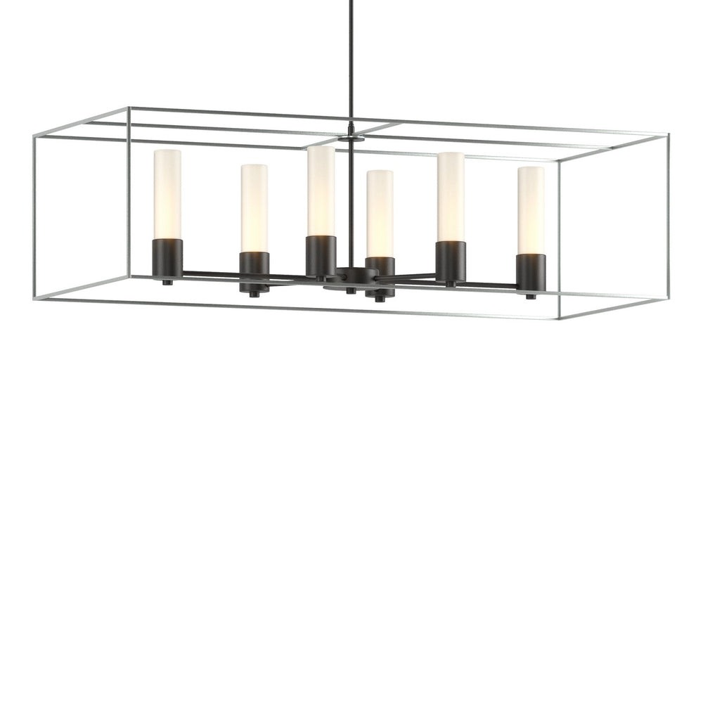 Hubbardton Forge - Six Light Pendant - Portico - Black- Union Lighting Luminaires Decor