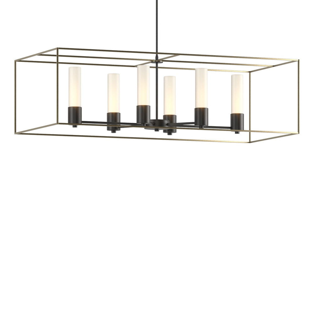 Hubbardton Forge - Six Light Pendant - Portico - Black- Union Lighting Luminaires Decor