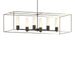 Hubbardton Forge - Six Light Pendant - Portico - Black- Union Lighting Luminaires Decor