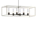 Hubbardton Forge - Six Light Pendant - Portico - Black- Union Lighting Luminaires Decor