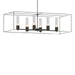 Hubbardton Forge - Six Light Pendant - Portico - Black- Union Lighting Luminaires Decor