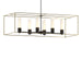 Hubbardton Forge - Six Light Pendant - Portico - Black- Union Lighting Luminaires Decor