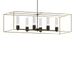 Hubbardton Forge - Six Light Pendant - Portico - Black- Union Lighting Luminaires Decor