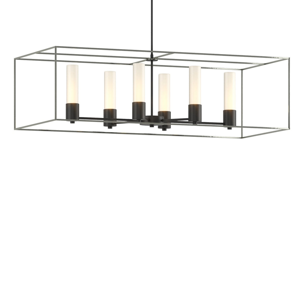 Hubbardton Forge - Six Light Pendant - Portico - Black- Union Lighting Luminaires Decor