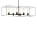 Hubbardton Forge - Six Light Pendant - Portico - Black- Union Lighting Luminaires Decor