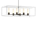 Hubbardton Forge - Six Light Pendant - Portico - Oil Rubbed Bronze- Union Lighting Luminaires Decor