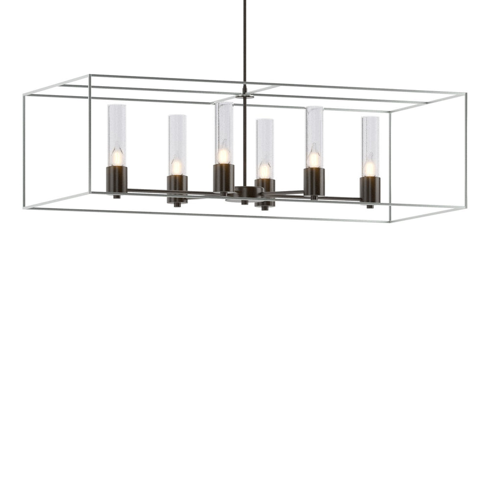 Hubbardton Forge - Six Light Pendant - Portico - Oil Rubbed Bronze- Union Lighting Luminaires Decor