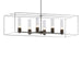 Hubbardton Forge - Six Light Pendant - Portico - Oil Rubbed Bronze- Union Lighting Luminaires Decor