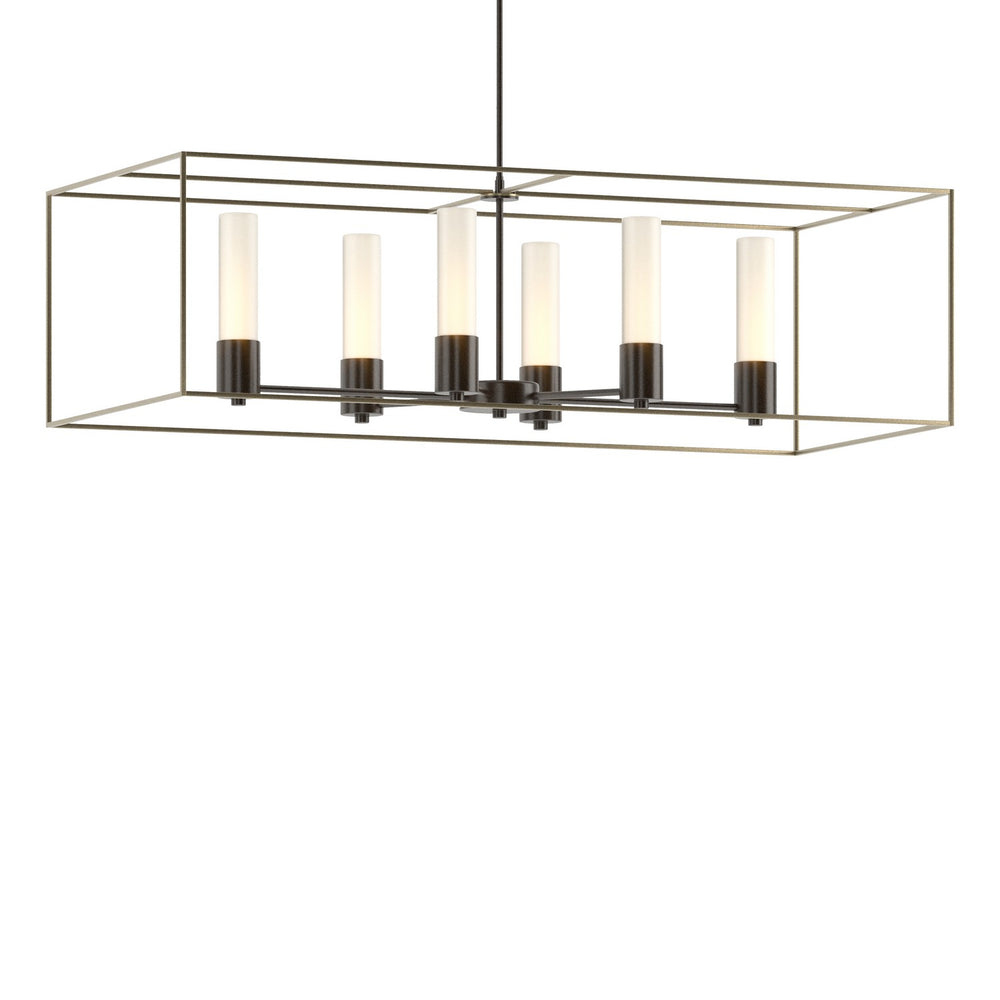Hubbardton Forge - Six Light Pendant - Portico - Oil Rubbed Bronze- Union Lighting Luminaires Decor