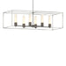Hubbardton Forge - Six Light Pendant - Portico - Oil Rubbed Bronze- Union Lighting Luminaires Decor