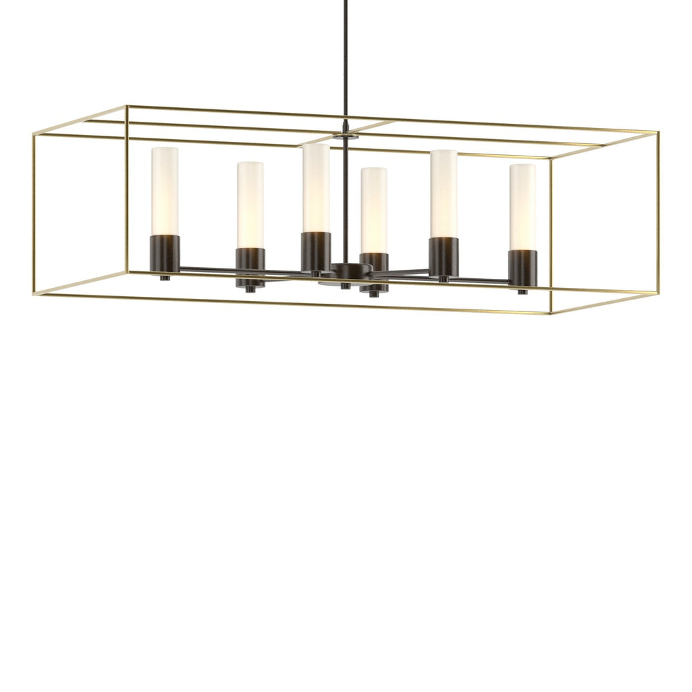 Hubbardton Forge - Six Light Pendant - Portico - Oil Rubbed Bronze- Union Lighting Luminaires Decor