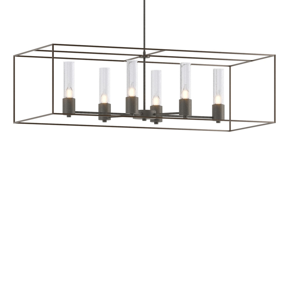 Hubbardton Forge - Six Light Pendant - Portico - Natural Iron- Union Lighting Luminaires Decor