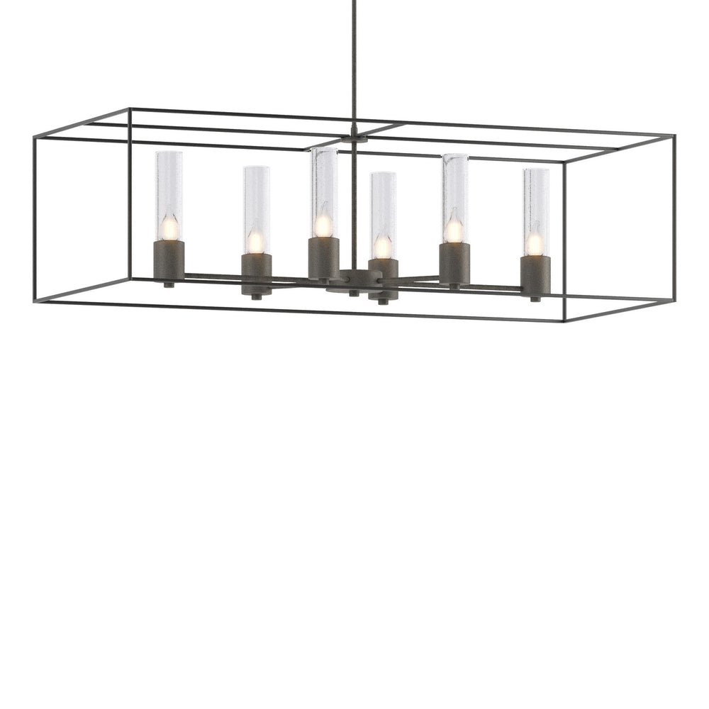 Hubbardton Forge - Six Light Pendant - Portico - Natural Iron- Union Lighting Luminaires Decor