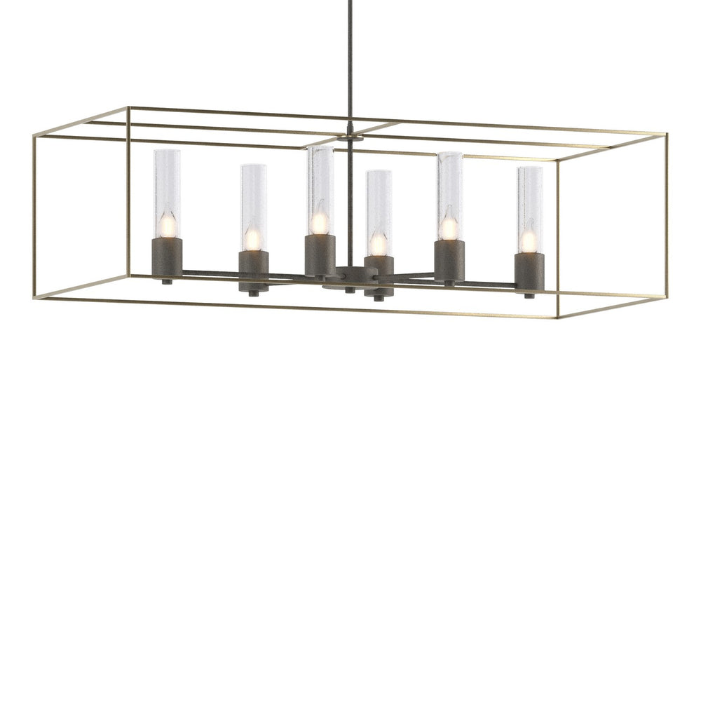 Hubbardton Forge - Six Light Pendant - Portico - Natural Iron- Union Lighting Luminaires Decor