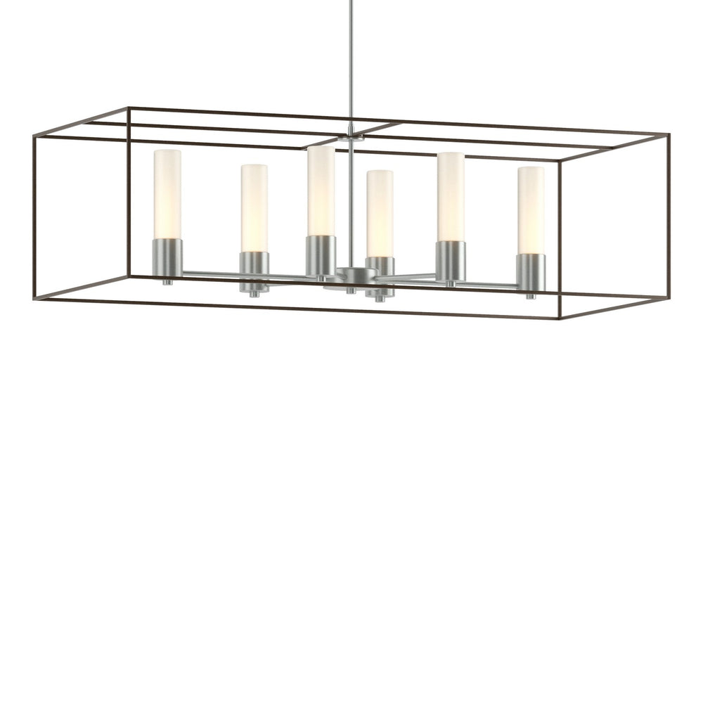 Hubbardton Forge - Six Light Pendant - Portico - Vintage Platinum- Union Lighting Luminaires Decor