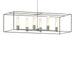 Hubbardton Forge - Six Light Pendant - Portico - Vintage Platinum- Union Lighting Luminaires Decor