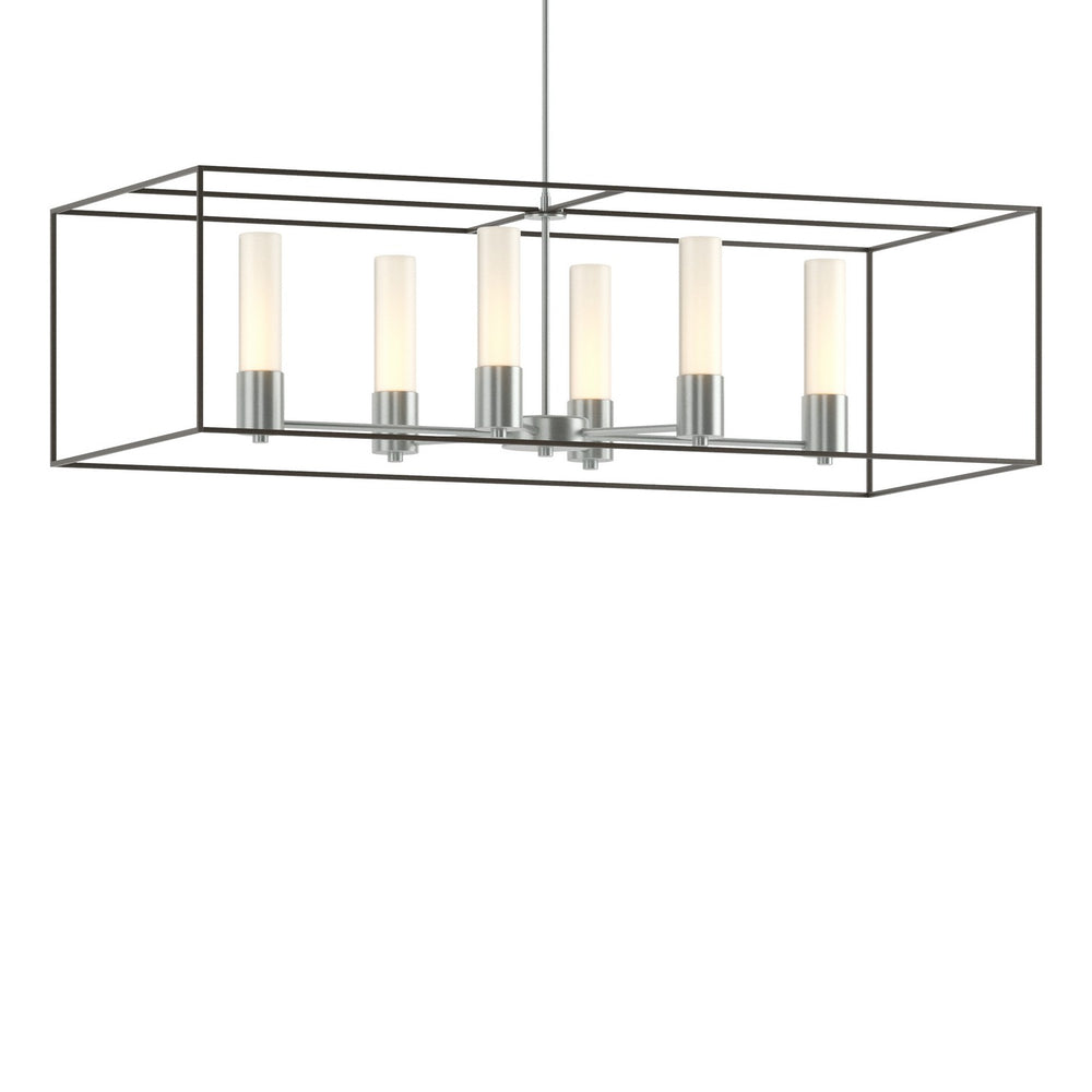 Hubbardton Forge - Six Light Pendant - Portico - Vintage Platinum- Union Lighting Luminaires Decor