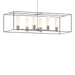 Hubbardton Forge - Six Light Pendant - Portico - Vintage Platinum- Union Lighting Luminaires Decor