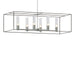 Hubbardton Forge - Six Light Pendant - Portico - Vintage Platinum- Union Lighting Luminaires Decor