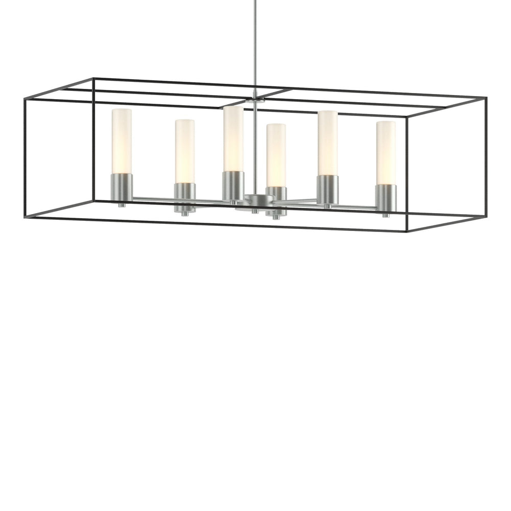 Hubbardton Forge - Six Light Pendant - Portico - Vintage Platinum- Union Lighting Luminaires Decor