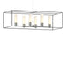 Hubbardton Forge - Six Light Pendant - Portico - Vintage Platinum- Union Lighting Luminaires Decor