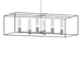 Hubbardton Forge - Six Light Pendant - Portico - Vintage Platinum- Union Lighting Luminaires Decor