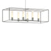 Hubbardton Forge - Six Light Pendant - Portico - Vintage Platinum- Union Lighting Luminaires Decor