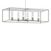 Hubbardton Forge - Six Light Pendant - Portico - Vintage Platinum- Union Lighting Luminaires Decor