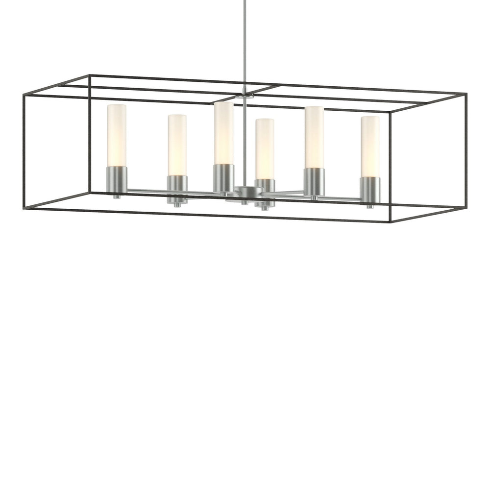 Hubbardton Forge - Six Light Pendant - Portico - Vintage Platinum- Union Lighting Luminaires Decor