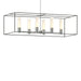 Hubbardton Forge - Six Light Pendant - Portico - Vintage Platinum- Union Lighting Luminaires Decor