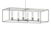 Hubbardton Forge - Six Light Pendant - Portico - Vintage Platinum- Union Lighting Luminaires Decor