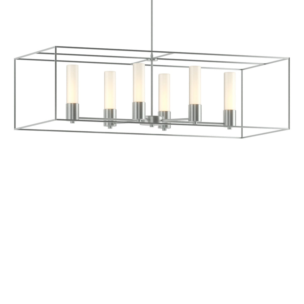 Hubbardton Forge - Six Light Pendant - Portico - Vintage Platinum- Union Lighting Luminaires Decor