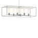 Hubbardton Forge - Six Light Pendant - Portico - Vintage Platinum- Union Lighting Luminaires Decor
