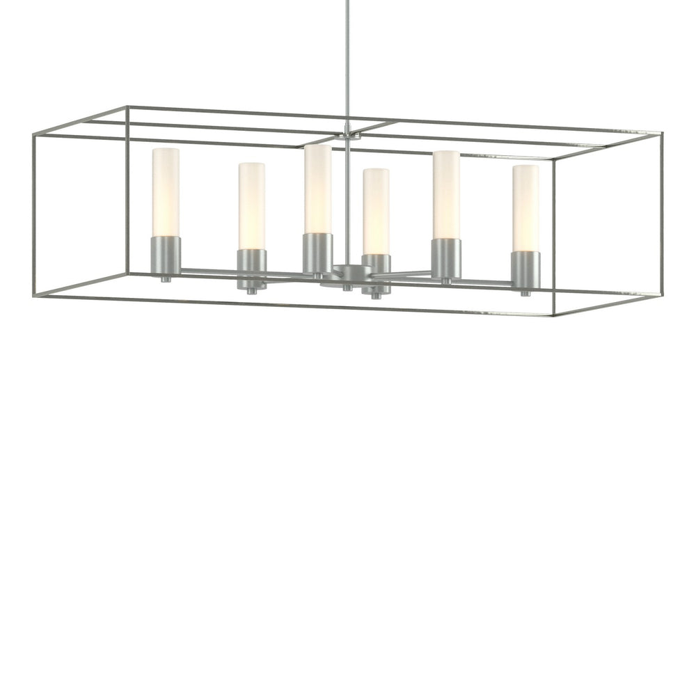 Hubbardton Forge - Six Light Pendant - Portico - Vintage Platinum- Union Lighting Luminaires Decor