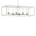 Hubbardton Forge - Six Light Pendant - Portico - Vintage Platinum- Union Lighting Luminaires Decor