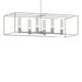 Hubbardton Forge - Six Light Pendant - Portico - Vintage Platinum- Union Lighting Luminaires Decor