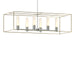 Hubbardton Forge - Six Light Pendant - Portico - Vintage Platinum- Union Lighting Luminaires Decor