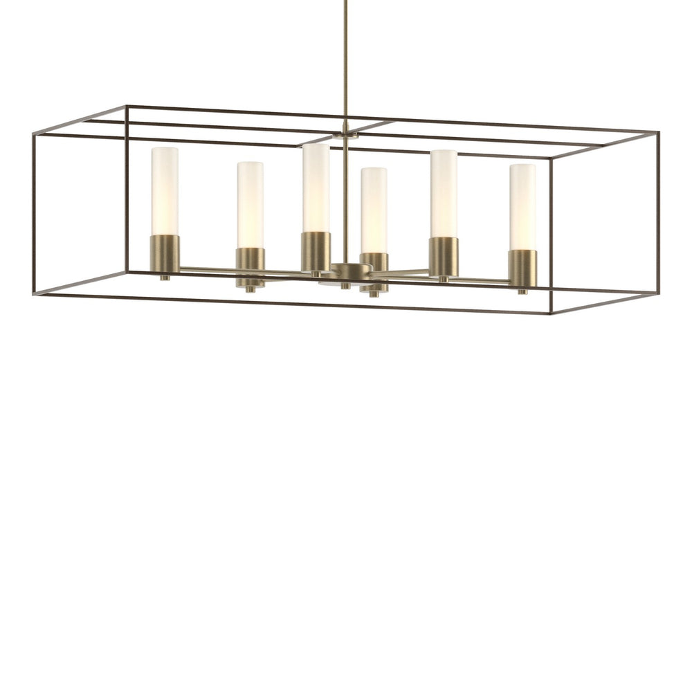 Hubbardton Forge - Six Light Pendant - Portico - Soft Gold- Union Lighting Luminaires Decor