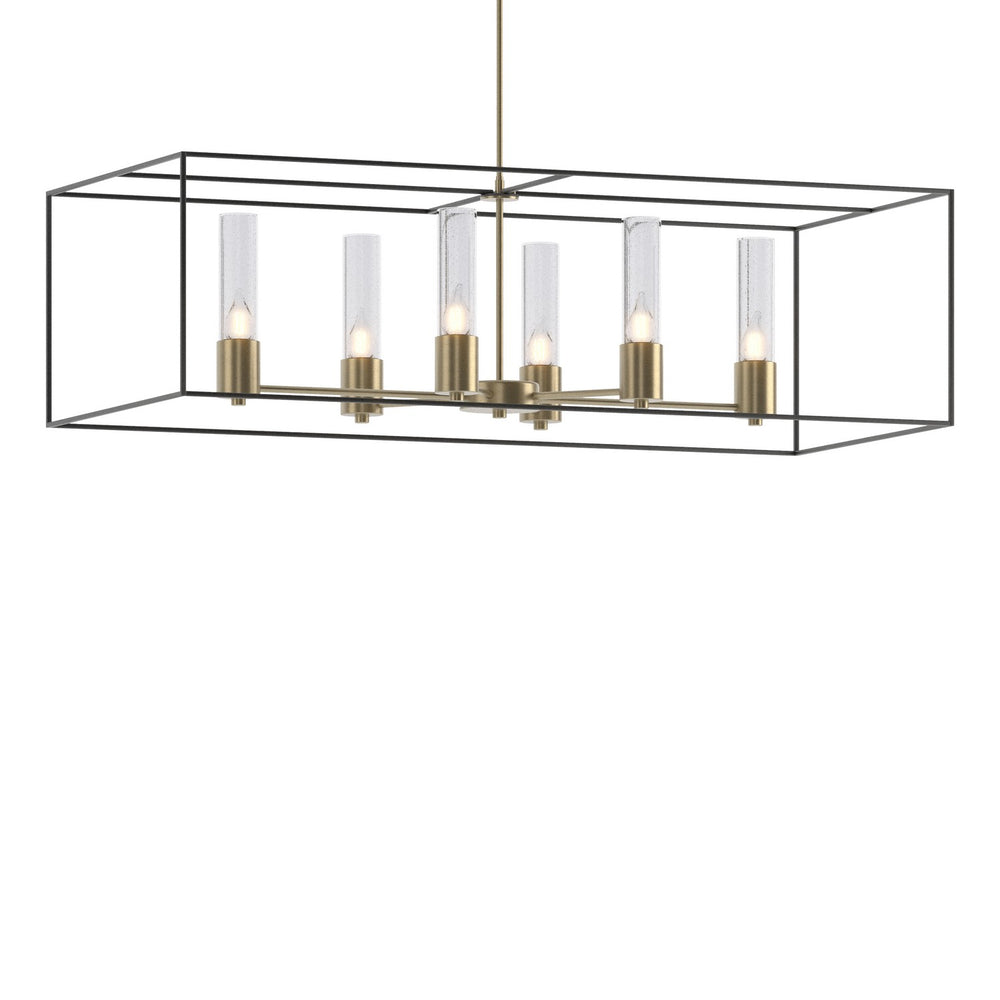 Hubbardton Forge - Six Light Pendant - Portico - Soft Gold- Union Lighting Luminaires Decor