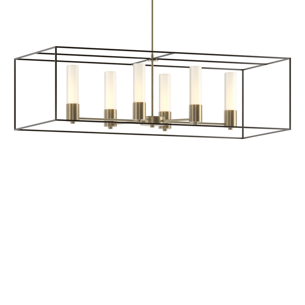 Hubbardton Forge - Six Light Pendant - Portico - Soft Gold- Union Lighting Luminaires Decor