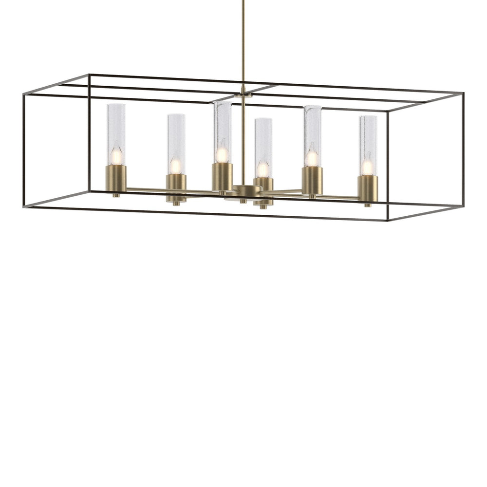 Hubbardton Forge - Six Light Pendant - Portico - Soft Gold- Union Lighting Luminaires Decor