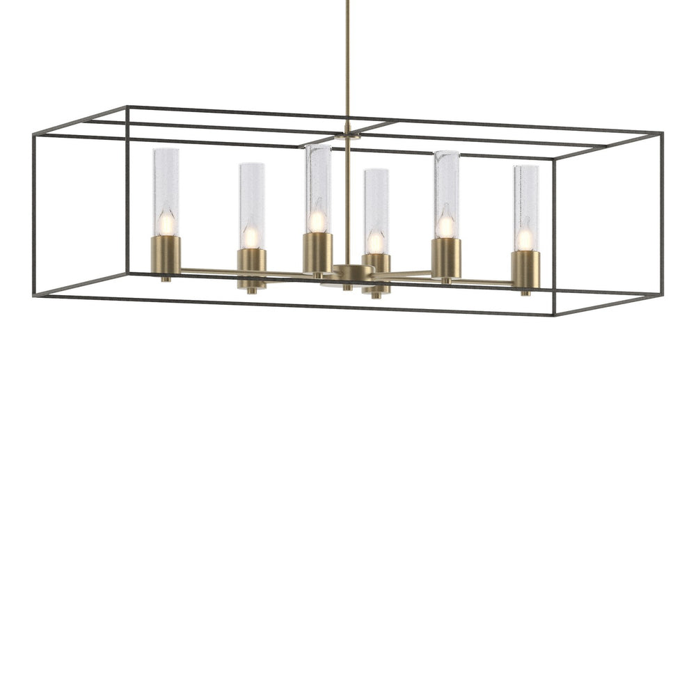 Hubbardton Forge - Six Light Pendant - Portico - Soft Gold- Union Lighting Luminaires Decor